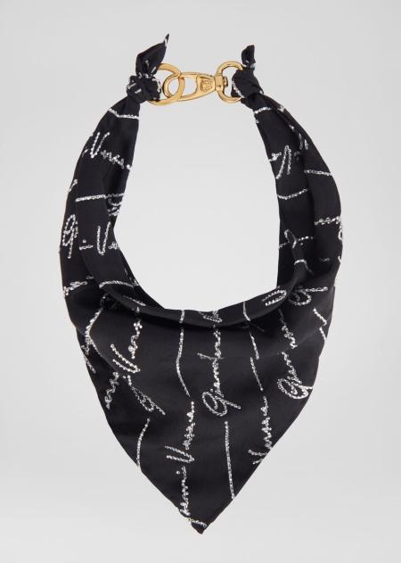 Versace GV Signature Print Silk Bandana Dam - 865372SNE